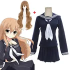 Аниме Toradora Тигр дракон школьная форма косплей костюм Айсака Тайга полный комплект матросский костюм платье (топ + юбка + галстук-бабочка)