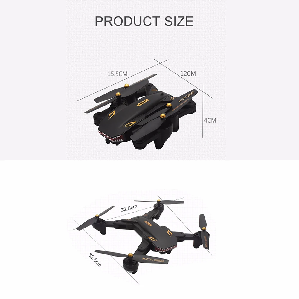 XS809W RC вертолеты селфи Дрон GPS 4K HD камера Quadcopter Wi Fi FPV 20 минут полета Безголовый