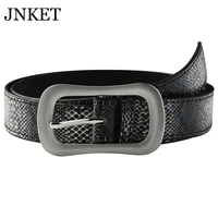 jnket new retro serpentine pattern waist belt pu leather belt womens pin buckle belt jeans belt cinturon