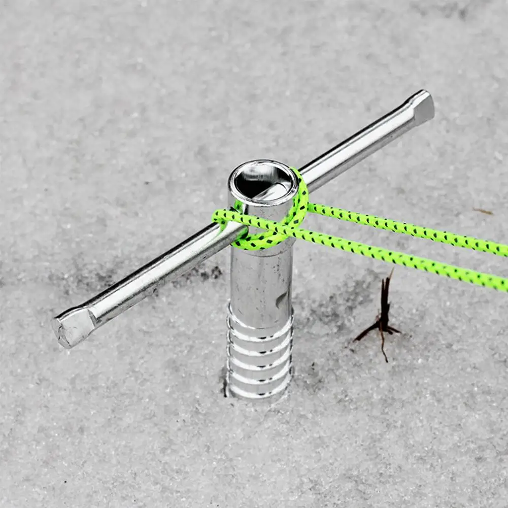 Многоцелевой зимний ледяной рыболовный инструмент из нержавеющей стали