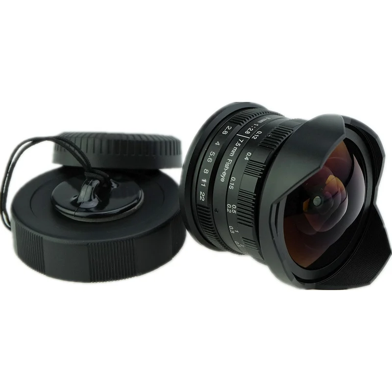 Lens F2.8 Star 7.5mm Super Wide Angle Fisheye For Canon Fuji Aps-c Mirrorless Camera | Электроника