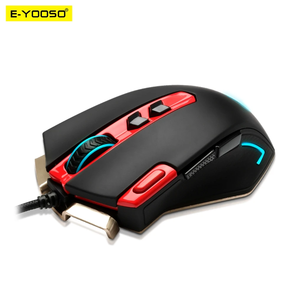 

E-YOOSO Z-9300 USB wired Gaming Mouse 5000 DPI game Optical mice backlight ergonomic for laptop PC computer