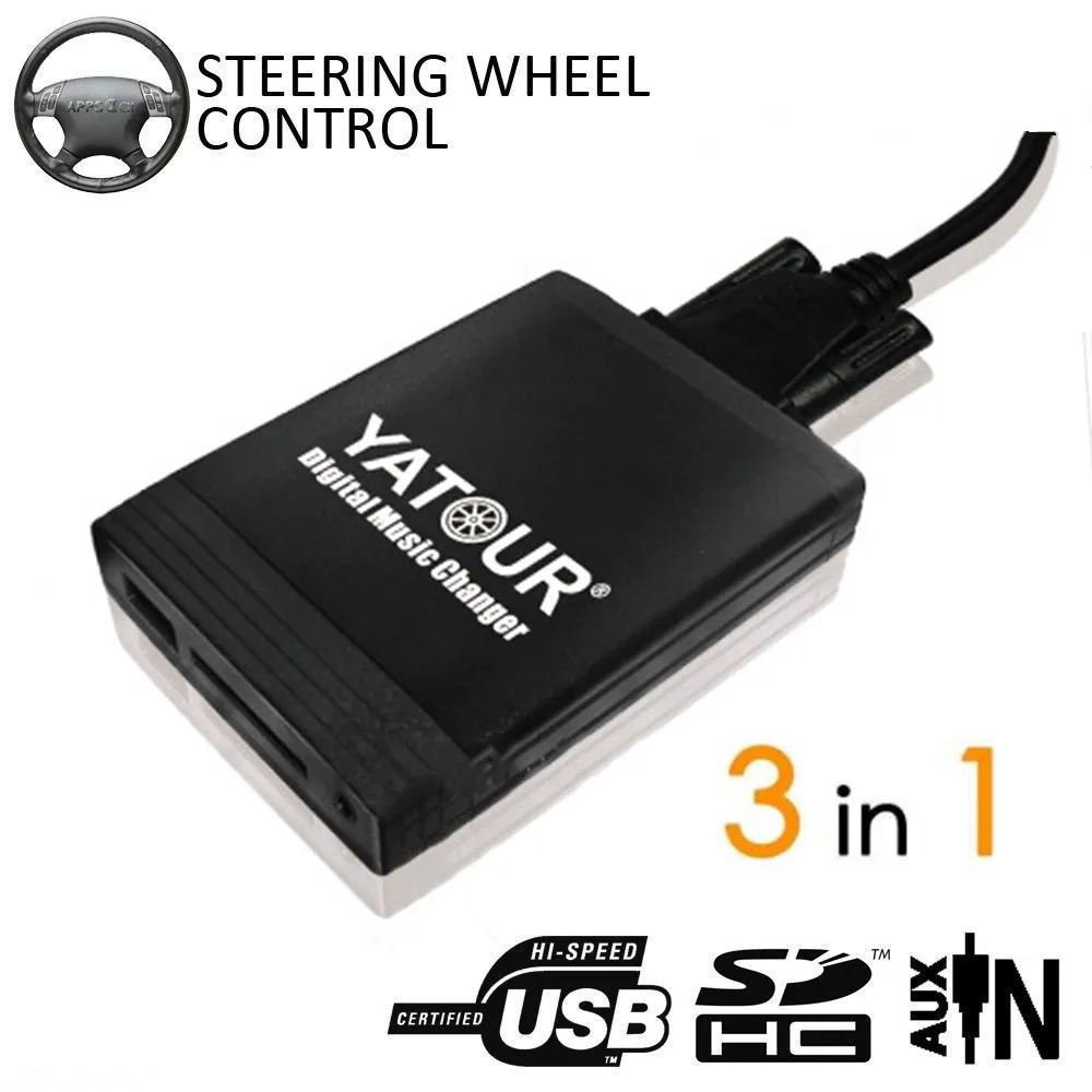 Yatour USB SD AUX Автомобильный MP3 10pin интерфейс радио цифровой CD Changer адаптер Музыка для Mercedes W140 W202 W210 класс, CLK SLK
