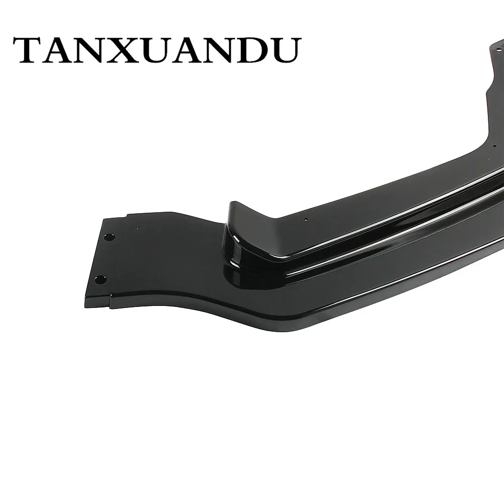 1026 роспись черный глянец 3 ступенчатый передний бампер спойлер днища крыло Спорт