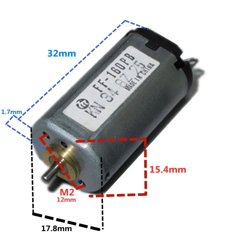 MABUCHI FF160PB-2852 DC 1 5 V-6V 22000 об/мин двигатель высокого Скорость DIY электрическая бритва