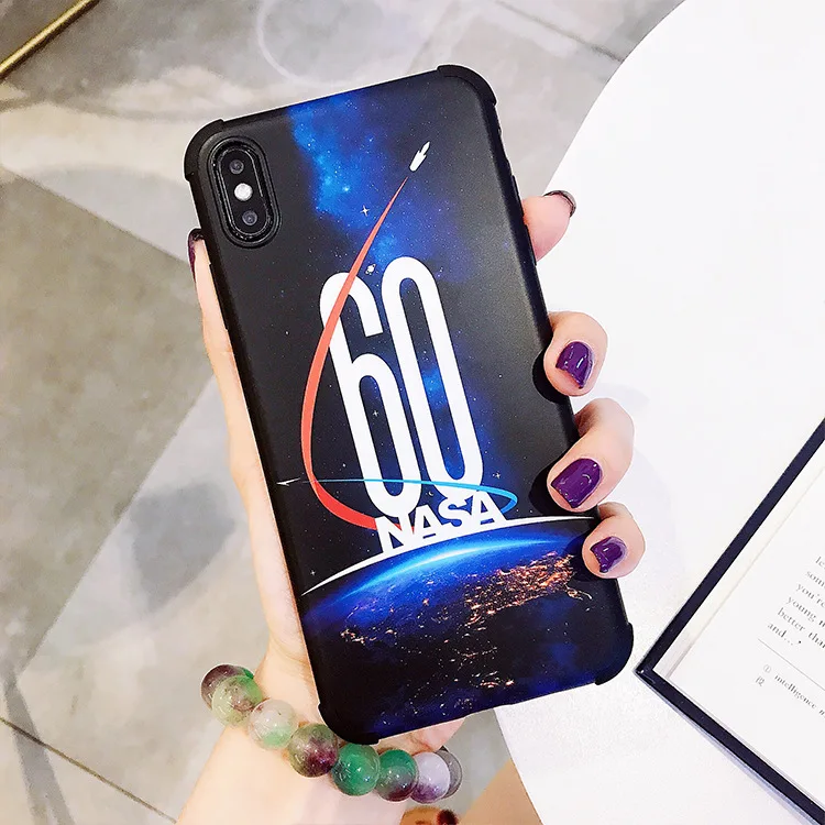 Подходит для iPhone X креативные 60 юбилейные часы в Советском стиле НАСА чехол для телефона четыре угла ударопрочный IPhone7/8 plus S