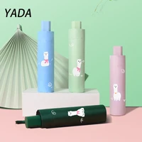 yada brand cartoon alpaca print umbrella uv protection alpaca umbrella for women children windproof 3 fold umbrellas ys210047