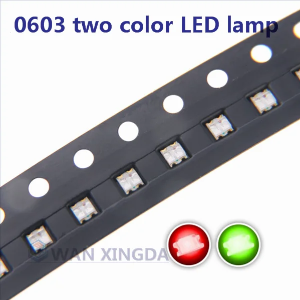 0603 monochrome two-color high quality super bright LED red yellow red blue red green red blue red white amber 100pcs
