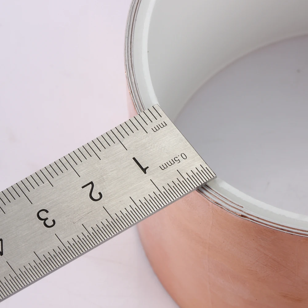 

50mm x 2m One Side Copper Foil Tape EMI Shielding Guitar Slug Snail Barrier Single Conductive Adhesive for Guitar