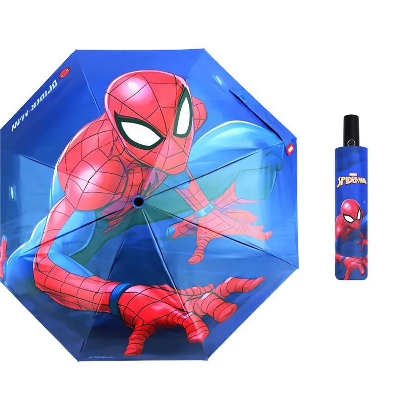 

Cartoon Spiderman Automatic Kids Umbrella Rain Folding Men Durable Strong Colourful Umbrellas Rainy Sunny Fashion Umbrella
