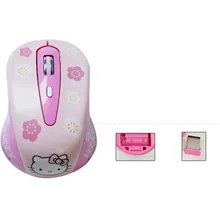 Wireless cartoon Mouse Cute Ultra Thin Computer Mice 1600DPI USB Optical Gaming Mause For PC Laptop kids Girl Gift
