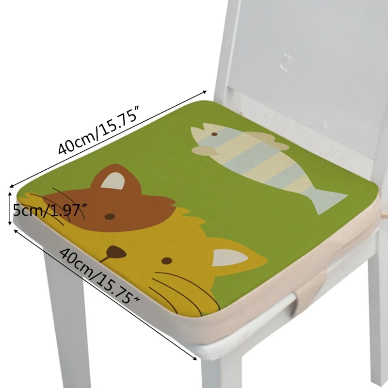 

40x40x5cm Toddler Cartoon Animal High Chair Seat Booster Baby Increasing Cushion