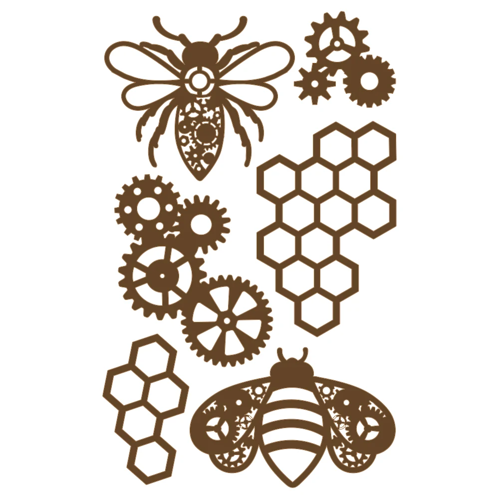 

Steampunk Vintage Metal Cutting Dies Scrapbook Diary Decoration Stencil Embossing Template DIY Greeting Card Handmade 2021 NEW