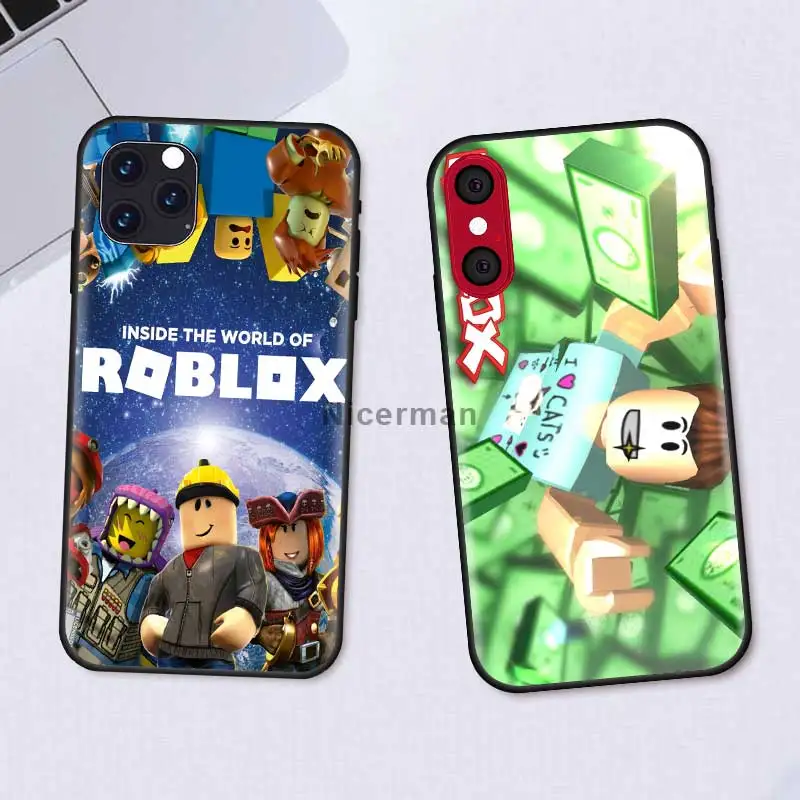 robloxes game coque for apple iphone 12 11 pro x xr xs max 7 8 plus 6 black soft phone cases 12mini 6s se 2020 capa free global shipping
