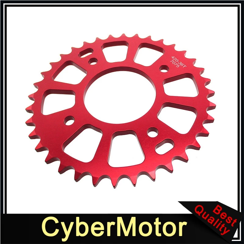420 36T 58 мм ЧПУ Заготовка Задняя звездочка для Honda CRF50 XR50 велосипед питбайка 50cc 70cc 90cc