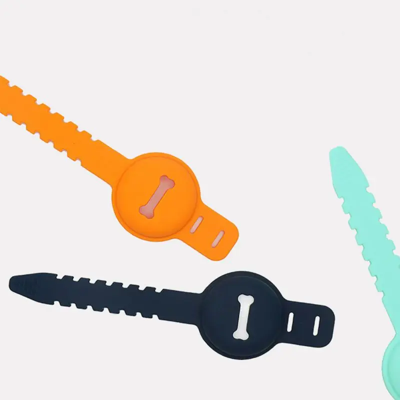 

Силиконовый чехол-петля для домашних питомцев, чехол с защитой от потери, аксессуары с кольцом для ключей для айрэгов, чихуахуа, маленький о...