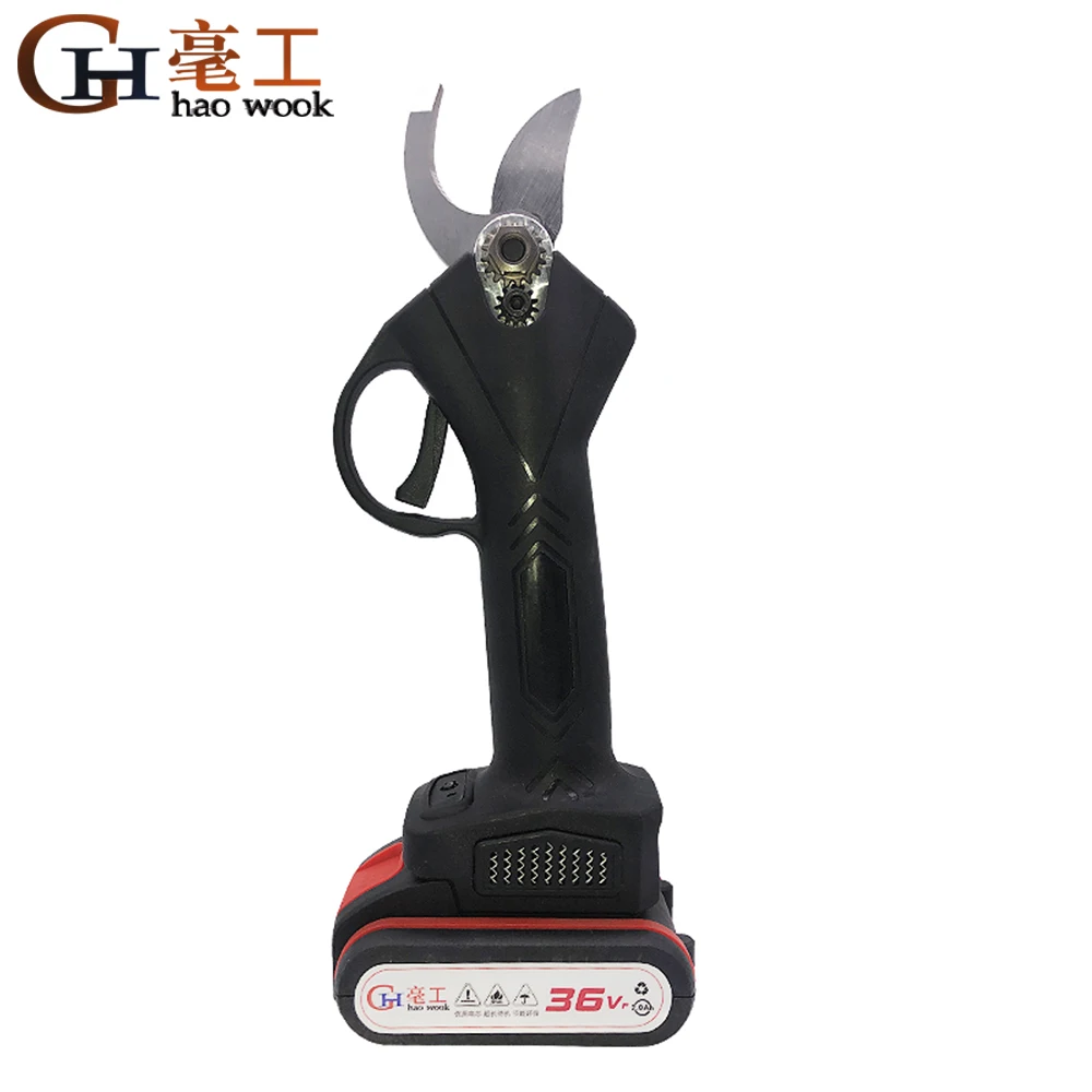 haowook 2000mAh Cordless Electric Rechargeable Pruning Shears Secateur Branch Cutter Electric Fruit Garden Pruner Pruning Tool