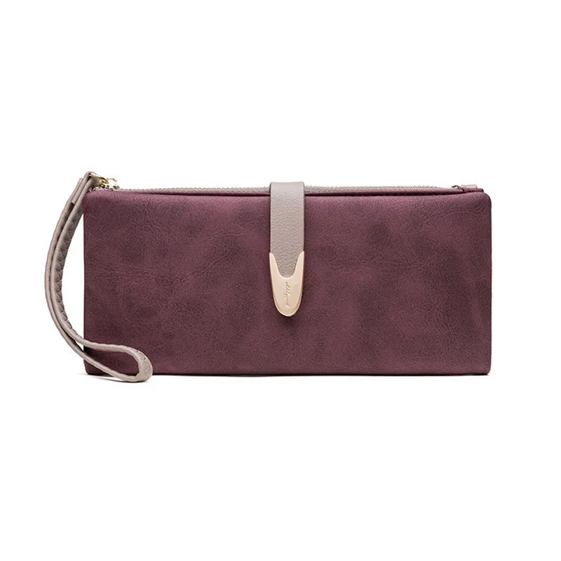 wine red style1 WENYUJH, новинка, Женский Длинный кошелек из искусственной кожи, женские кошельки на молнии, клатч, кошелек для монет, женские кошельки, сумочка для денег, porte feuille femme - Цвет: wine red style1