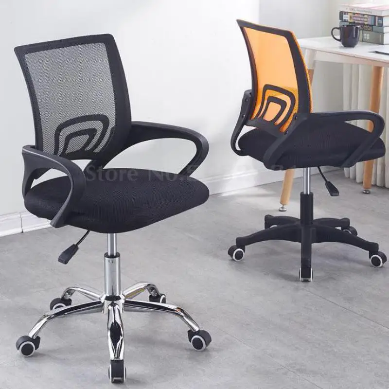 Компьютерное кресло в сетку офисное с бантом для персонала со спинкой домашнее