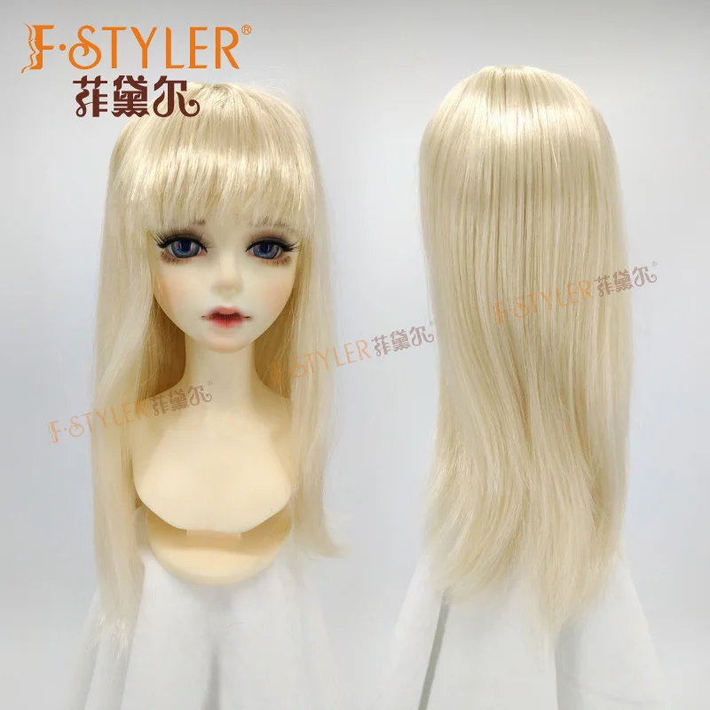 Moher 16 дюймов Синтетические Платиновые светлые волосы длинные натуральные