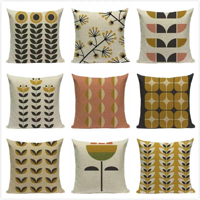 Иллюстрация наволочка полосатая клетчатая Подушка Чехлы льняная Автомобильная