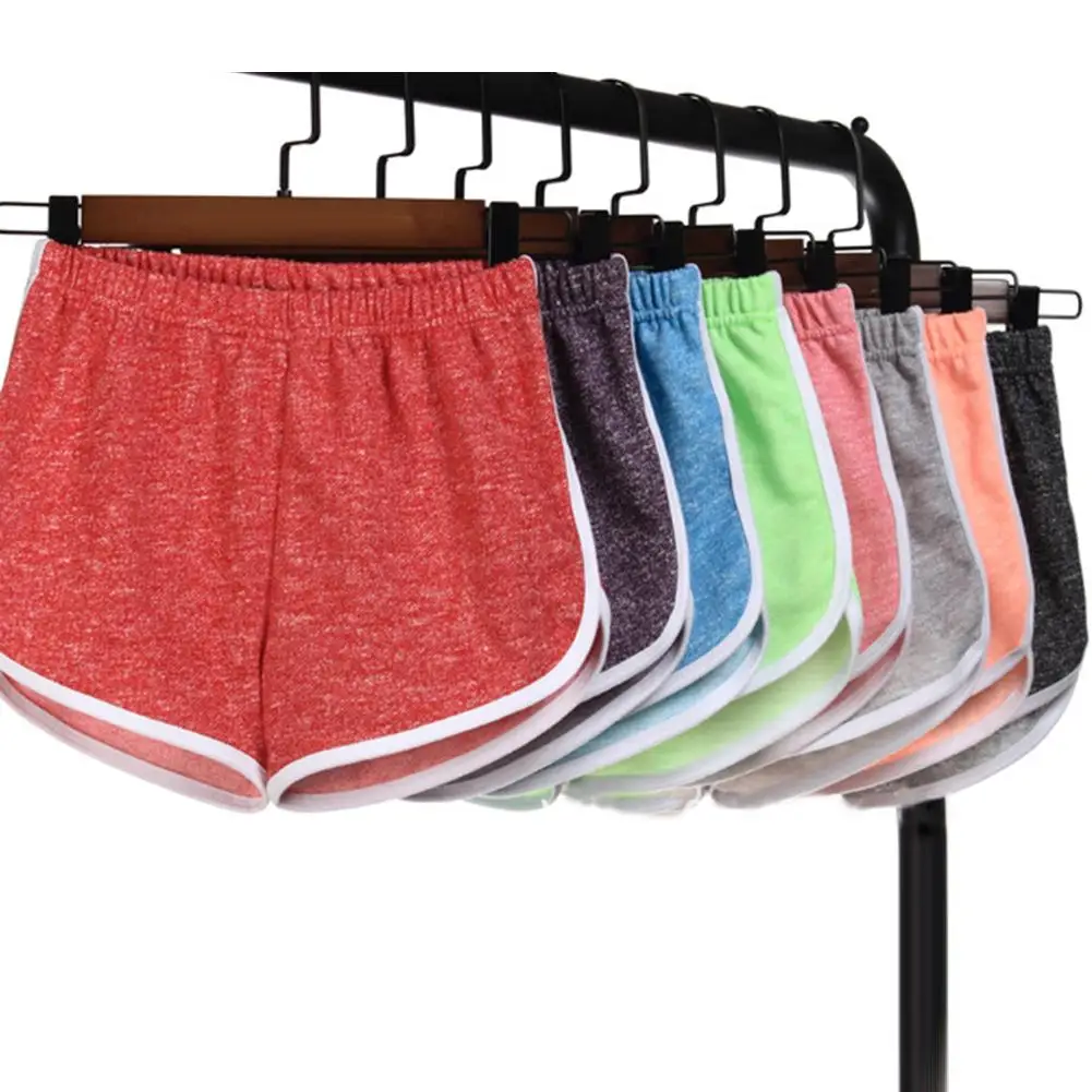 Шорты женские с завышенной талией повседневные спортивные эластичным поясом