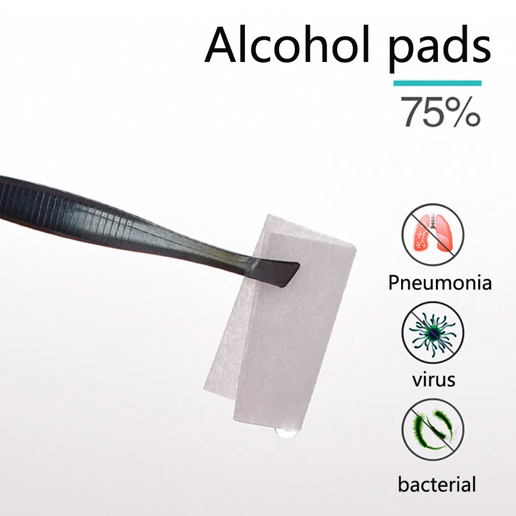 200 шт спиртовая влажная салфетка одноразовая дезинфекция Prep Swap Pad антисептик уход