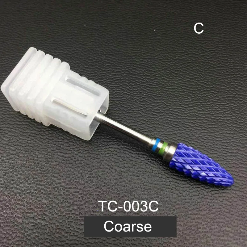 TC-003C RIKONKA 1 шт. керамические сверла для ногтей роторные электрические сверлильные головки резаки для прибор для маникюра, педикюра аксессуары для ногтей инструмент - Цвет: TC-003C