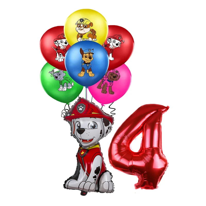 Мультяшные персонажи из мультфильма Щенячий патруль игрушечный воздушный шар