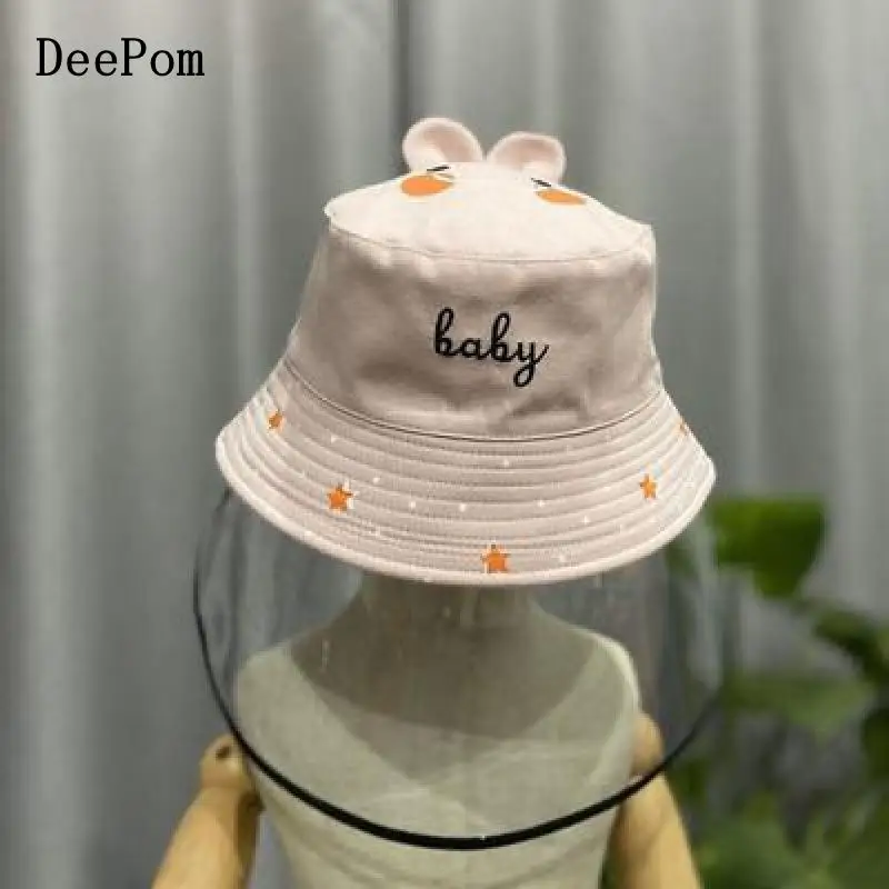 

DeePom Bucket Hat Kids Hat With Plastic Full Face Eye Cover Anti-dust Anti-spittle Panama Hat Girl Boy Windproof Child