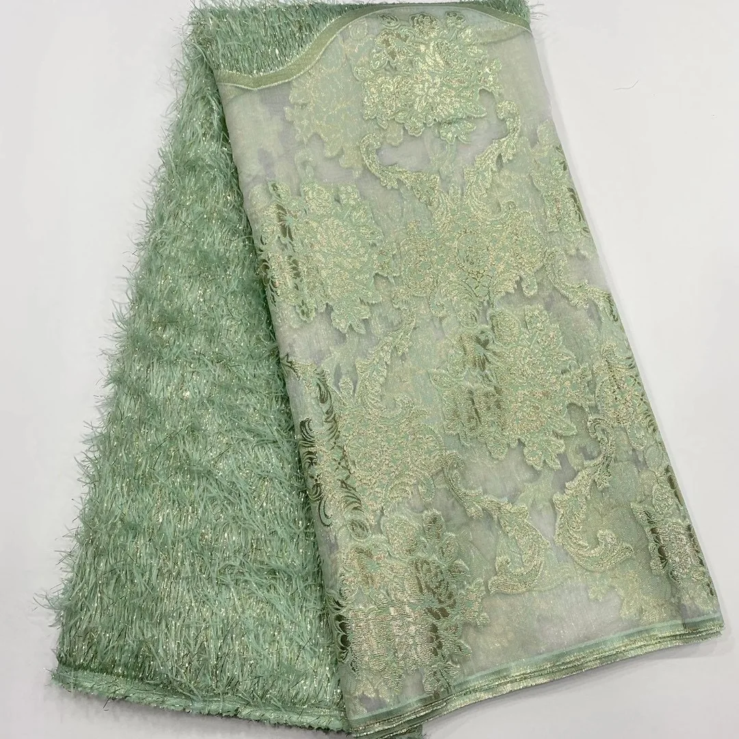 

African lace fabric 2020 brocade lace fabric high quality Nigeria jacquard lace wedding banquet dress material D42551