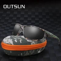 outsun polarized sunglasses men 2020 new camo style tr90 frame eyewear sun protection goggles sport fishing sunglasses