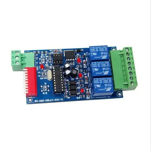

best price 1 pcs DC12V 10A*3 channel dmx512 relays use for led lamp