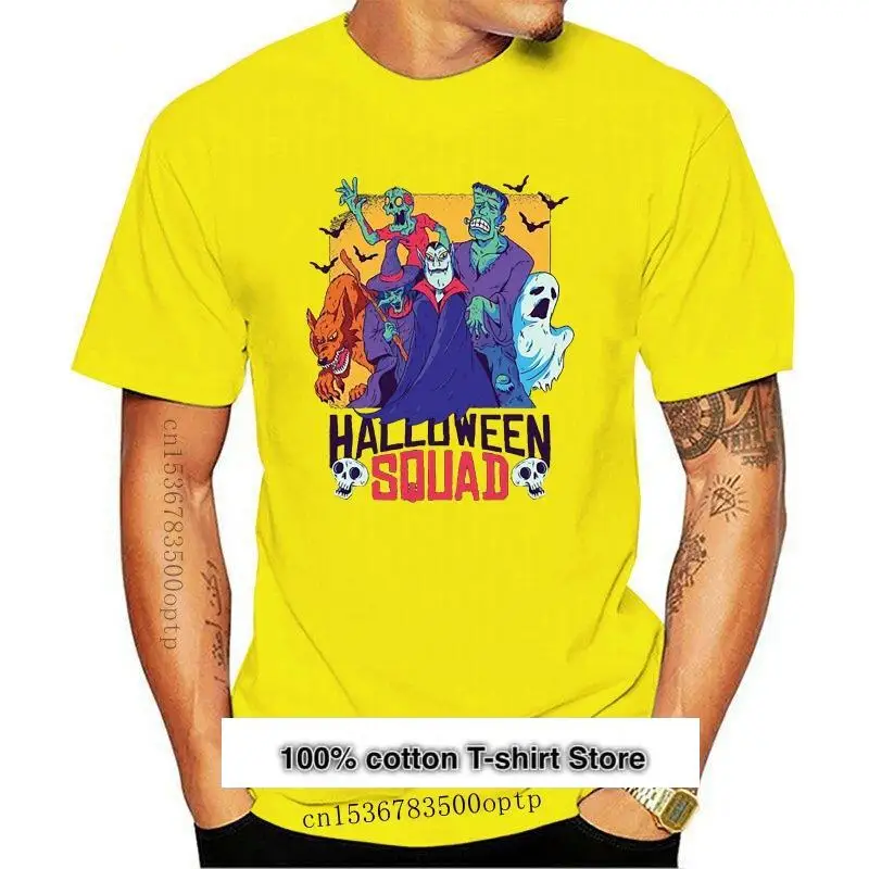 

Camiseta del escuadrón de Halloween para hombre y mujer, camisa fresca, diseño de moda, 2021