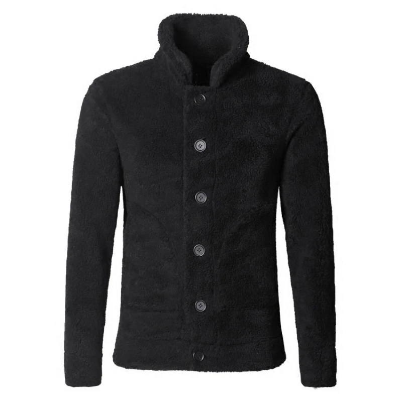 Новинка 2020 мужское зимнее пальто модное однобортное короткое хлопковое со