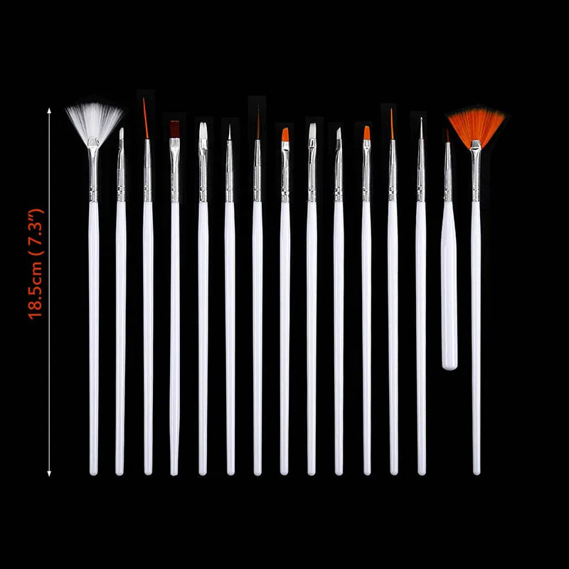 

15Pcs/Set Professional Coloring Tools Oil Painting Brushes Artist Paint Brush Nylon Hair Watercolor Paint Pen Art Supplies