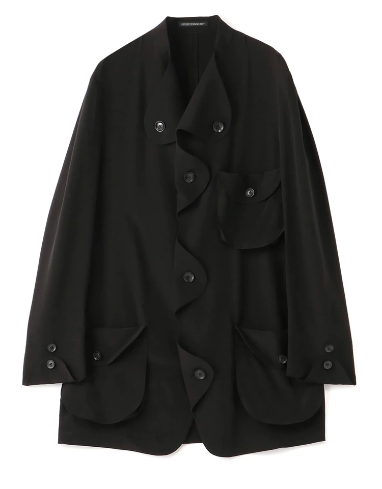 

Deconstruct the changeable and playful military jacket dark male
