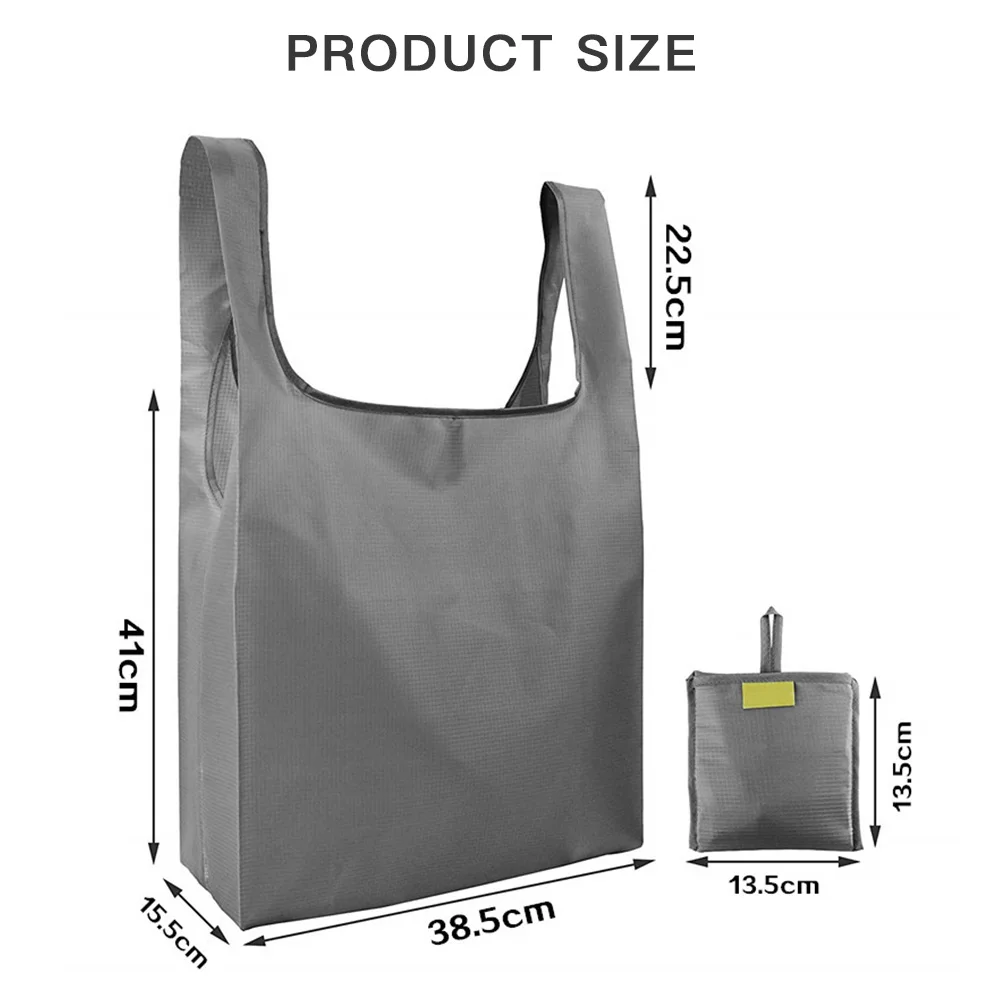

Folding Eco Friendly Ladies Shopping Bag Reusable Tote Bag Large Unisex Oxford Portable Bag Tote Grocery Cloth Pouch Home Livin