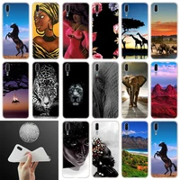soft silicone phone case african beauty for huawei p30 p20 p40 pro p10 p9 p8 plus lite 2017 p samrt 2019 cover