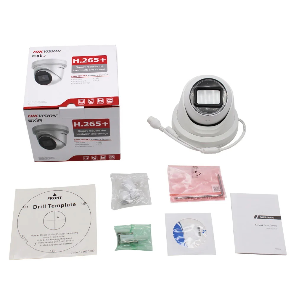 IP камера видеонаблюдения Hikvision 8 Мп POE с разъемом для SD карты|turret camera|camera with sdsecurity