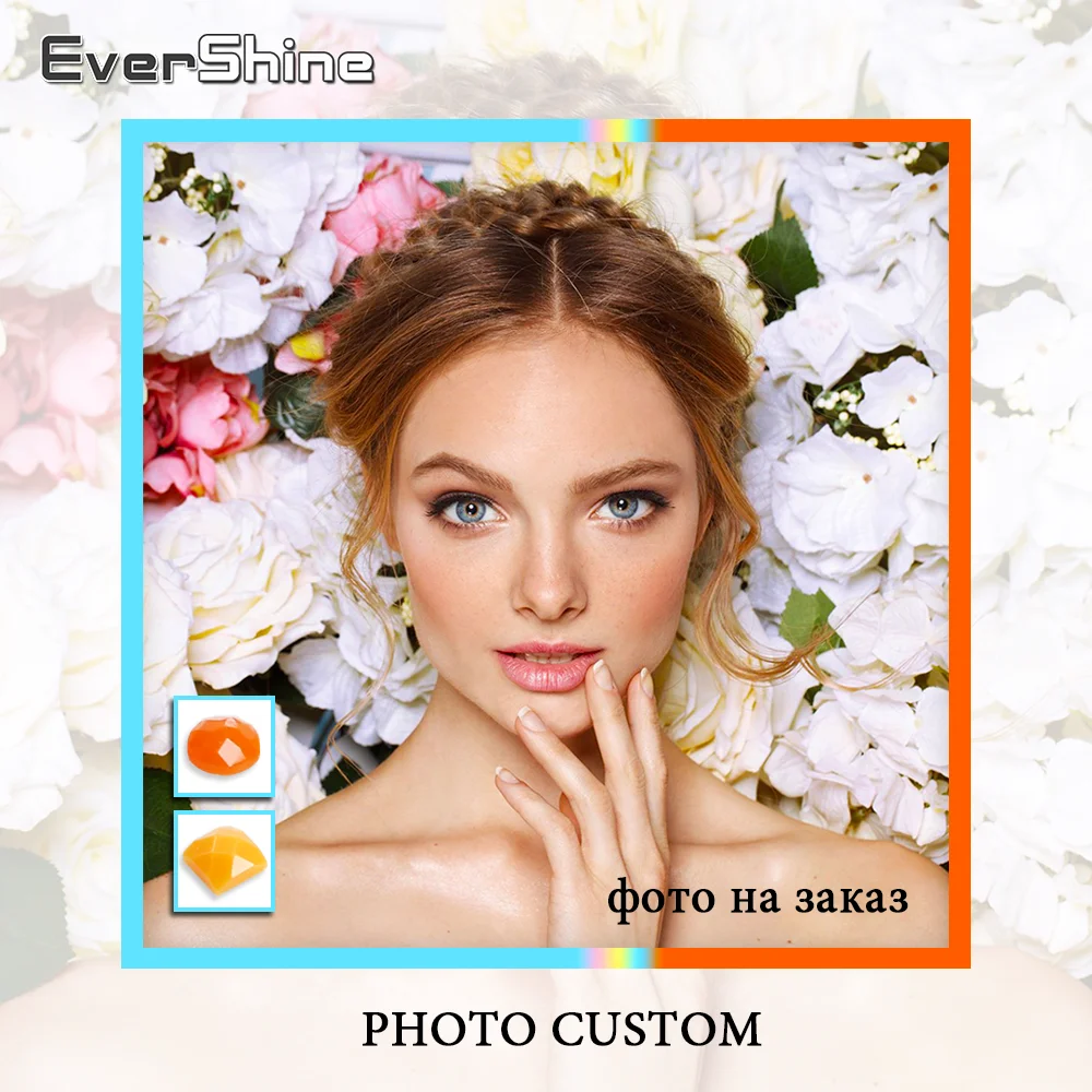 EverShine DIY фотографии на заказ алмазная живопись полный квадратный стиль Стразы