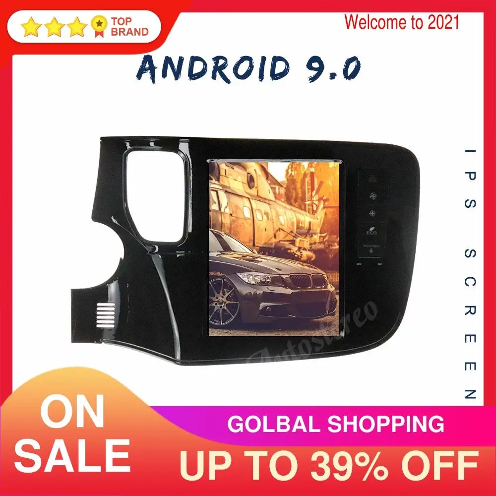 

4+128 Android 9 For Mitsubishi OUTLANDER 2014-2019 Car GPS Navigation Auto Radio Auto Head Unit Multimedia Player Tape Recorder