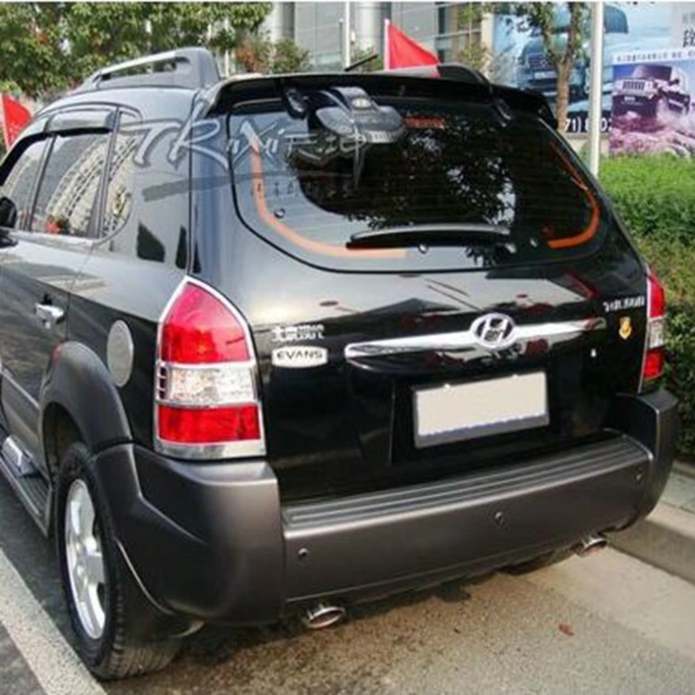 

Для Hyundai Tucson спойлер 2005-2012 ABS пластик Неокрашенный задний Багажник крыло багажника задний спойлер на крышу автомобильные аксессуары