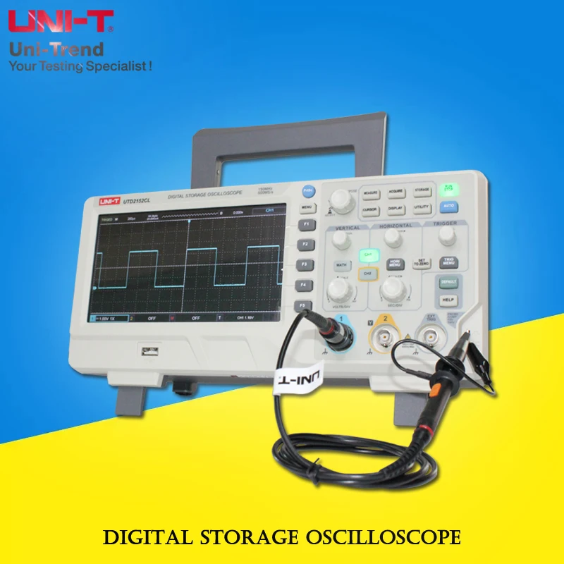 

UNI-T UTD2152CL/2072CL Dual Channel Digital Storage Oscilloscope Industrial/Laboratory Electronic Measuring Instrument