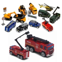 6pcs variety engineering vehicle simulate gifts 158 scale kids interactive play alloy pull back car model early education toys