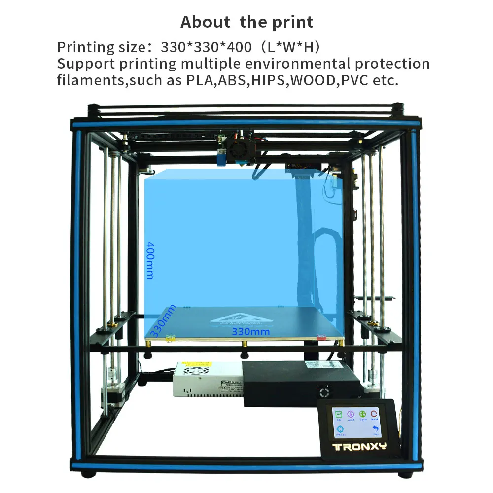 Tronxy X5SA X5SA-400 новые 3D-принтеры авто-Level большой Размеры предварительная сборка