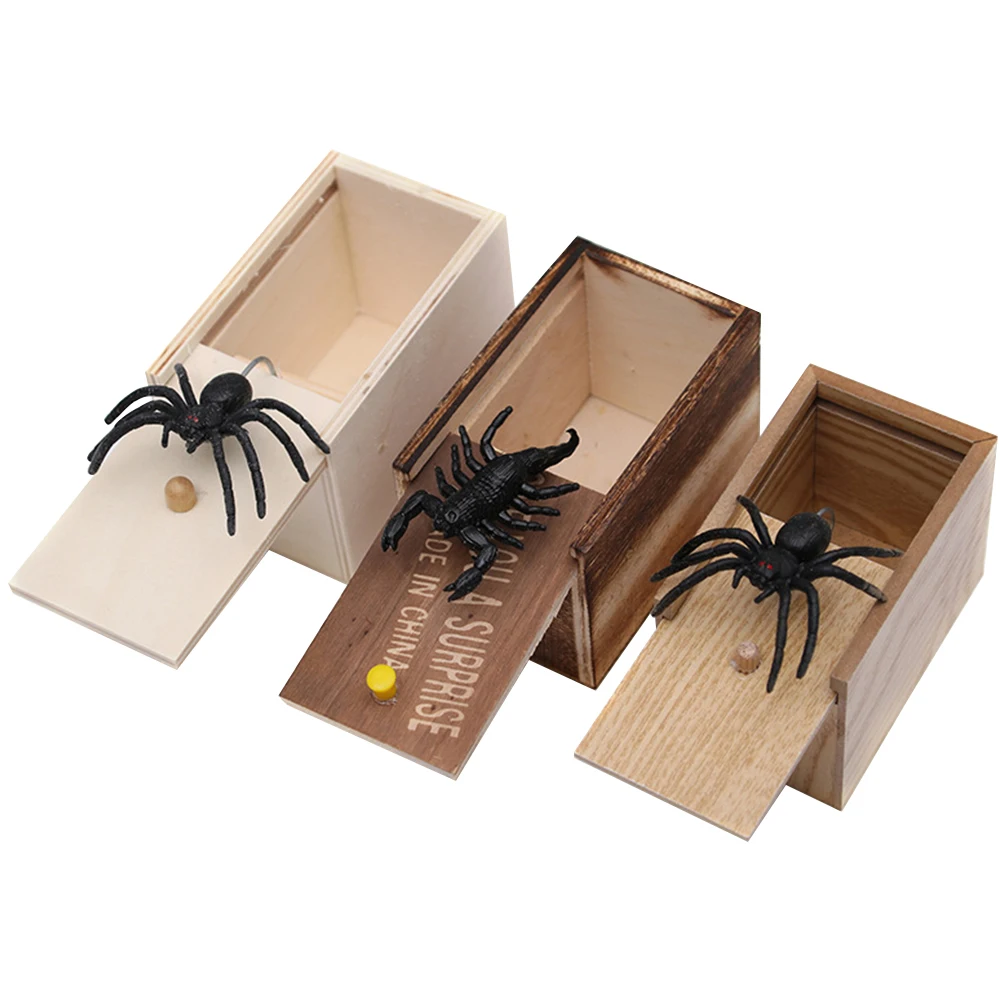 Трюк дерево ужасный кляп ненастоящий паук Забавный офис Дети чехол шалость