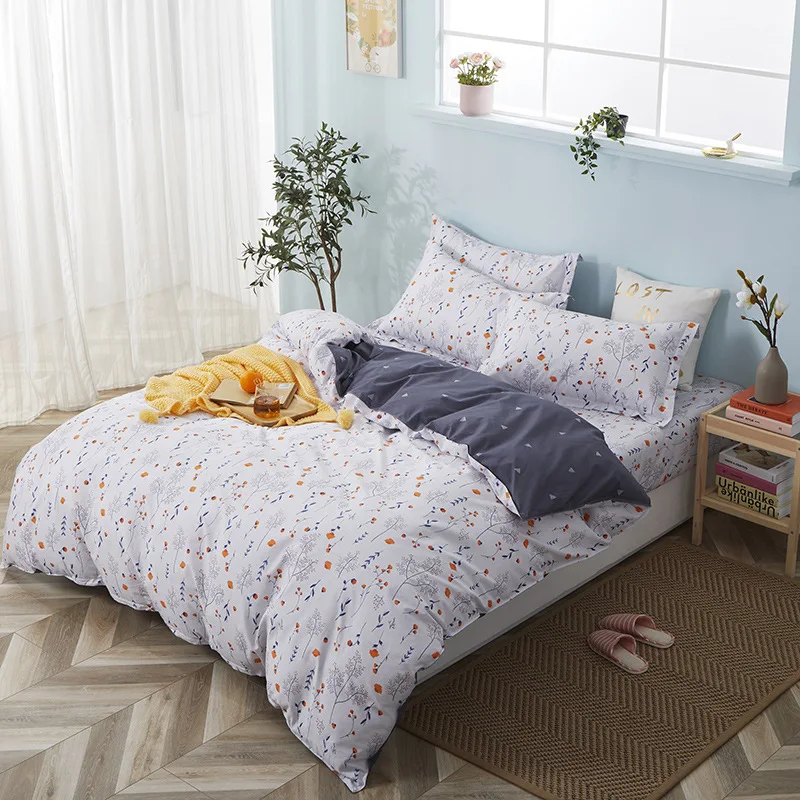 

BBSET Bedding Set Purple Print 3D Printed Duvet Cover Set Twin Full Queen King Double Sizes Comforter Bedclothes Juego De Cama