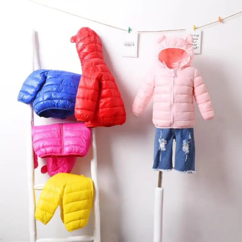 

Snowsuit 2021 Children's Winter White Down Cotton Jacket for Girls Clothes Waterproof Outdoor Hooded Coats Kids Parkas Clothing