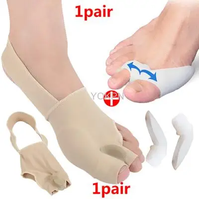 

New Thumb Hallux Valgus Correction Foot Brace Support Soft Bunion Protector Toe Straightener Silicone Toe Separator Corrector
